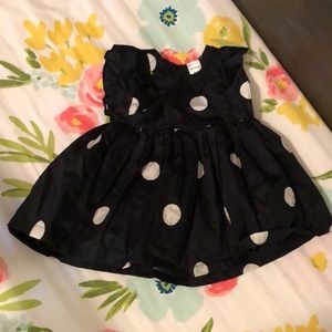 Black and White Polka Dot Dress 3mo- Carter’s